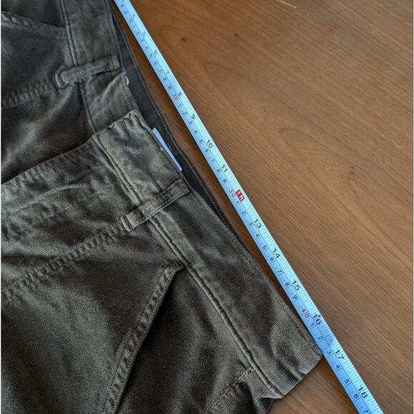 CoH Citizens Of Humanity Marcelle Easy Cargo Green Cord Pants, Size 31 - Picture 4 of 9